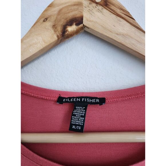 Eileen Fisher Sleeveless Tunic Tank Top – Chili Rose | Size XL - Picture 5 of 9
